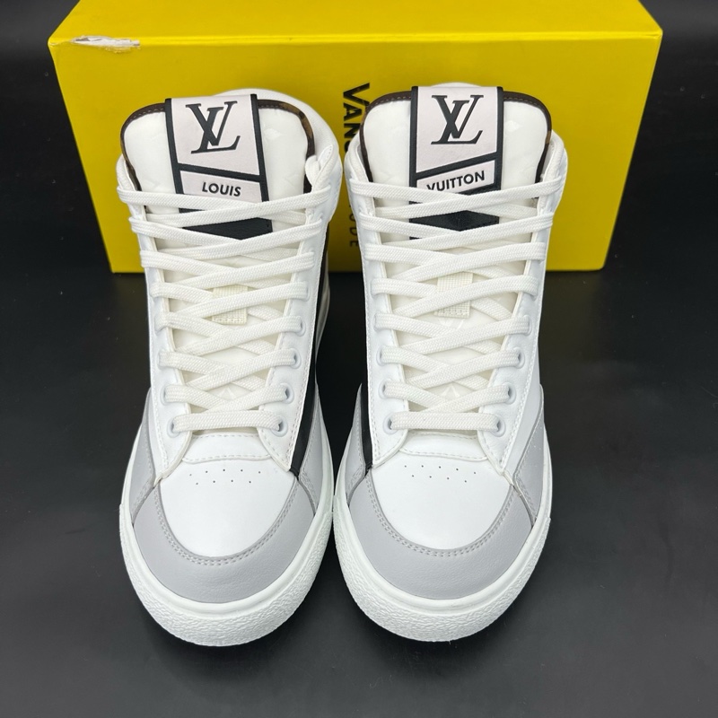 閑置新未使用Louis Vuitton路易威登 白灰 高帮 37 碼-1