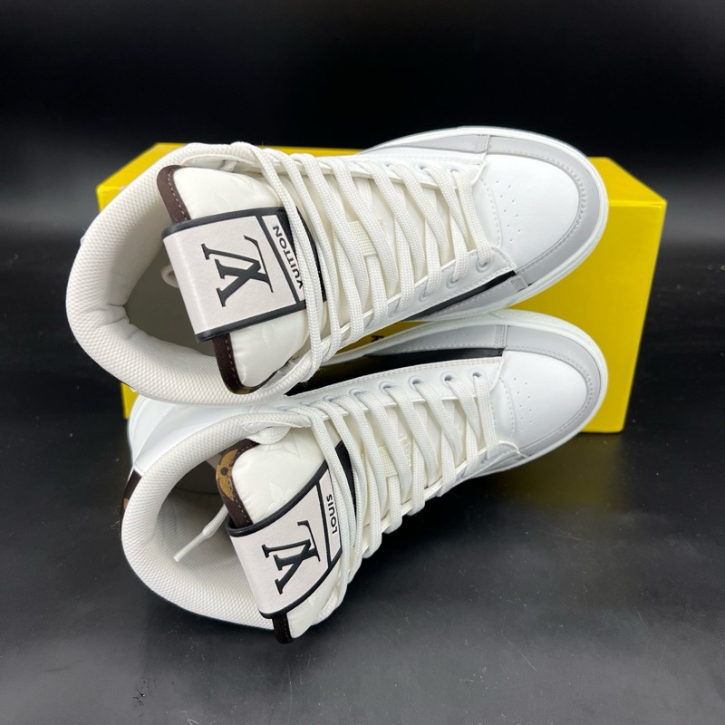 閑置新未使用Louis Vuitton路易威登 白灰 高帮 37 碼-4