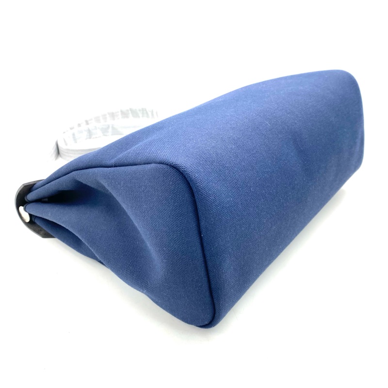 Hermes 愛馬仕herbag 藍色帆布拼皮-2