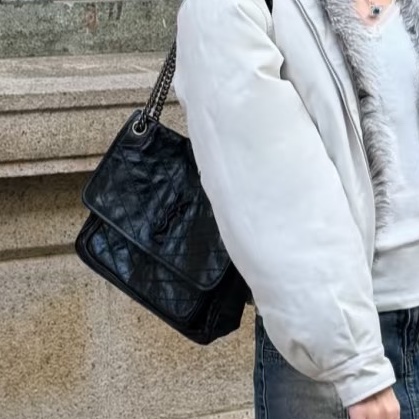 YSL聖羅蘭Niki小號🤵🏻‍♂️黑色 銀扣 🤵🏻‍♂️黑銀尺寸22*17*6-22