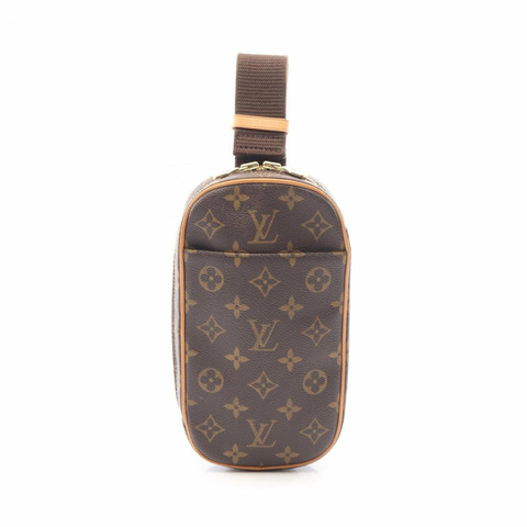 路易威登 Pochette Gange 腰包/斜背包，塗層帆布/皮革，Monogram 圖案，男女通用，棕色，M51870