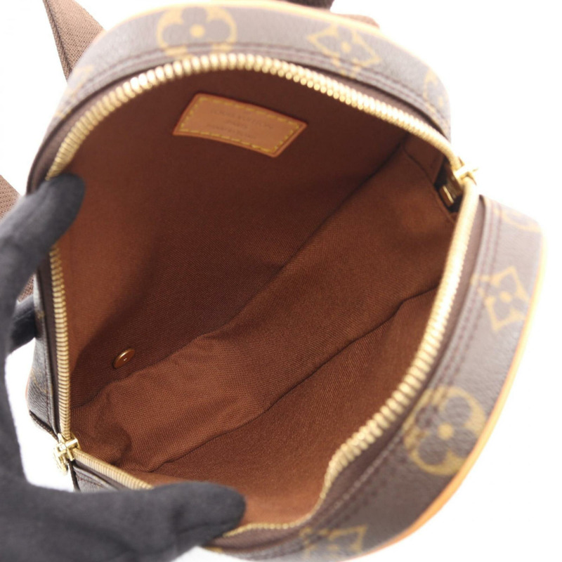 路易威登 Pochette Gange 腰包/斜背包,塗層帆布/皮革,Monogram 圖案,男女通用,棕色,M51870-2