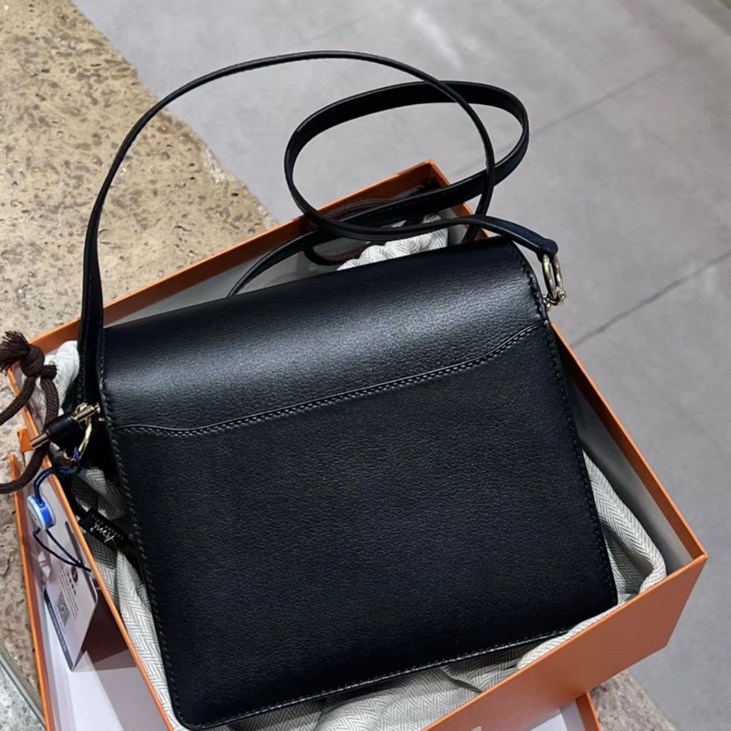 有購訍✨hermes roulis19 豬鼻子 89黑色 金扣/黑金 evercolor皮 D刻 99新-1