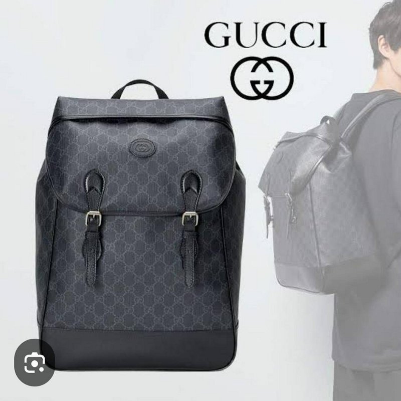 💎Han's house精品服飾💎 GUCCI 古馳 GG Supreme 後背包 現貨 原價65500-2