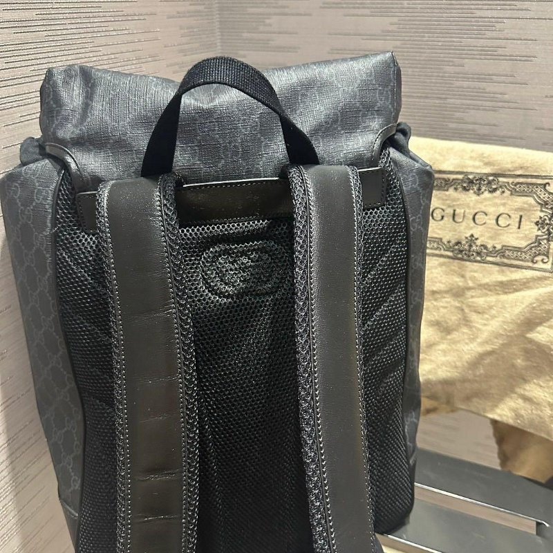 💎Han's house精品服飾💎 GUCCI 古馳 GG Supreme 後背包 現貨 原價65500-3