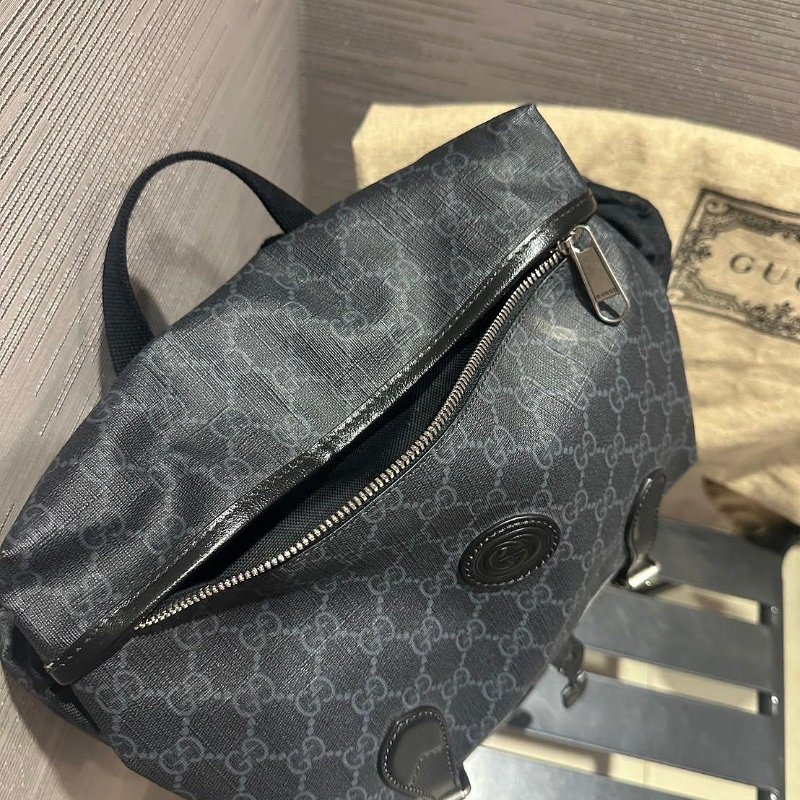 💎Han's house精品服飾💎 GUCCI 古馳 GG Supreme 後背包 現貨 原價65500-5