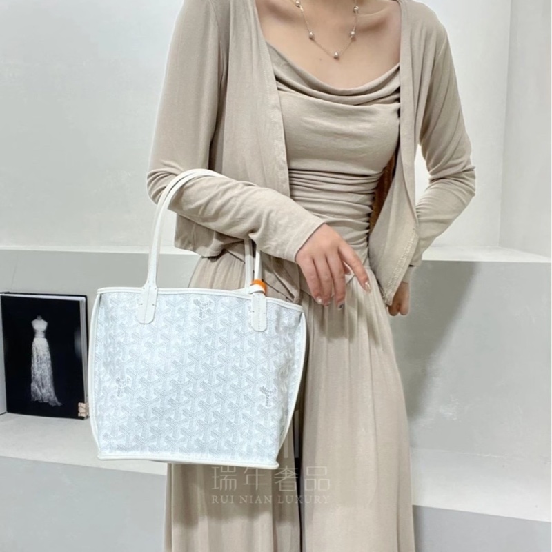 Goyard戈雅 Minitote白色托特包-4