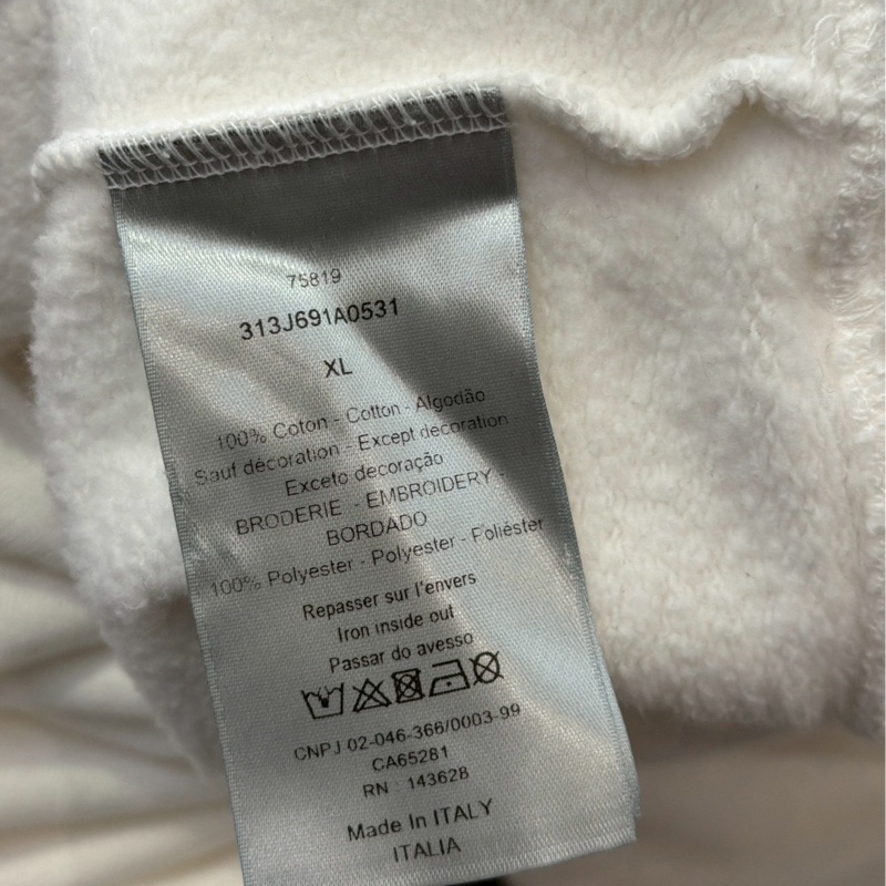 DIOR花卉刺繡白色連帽踢-3