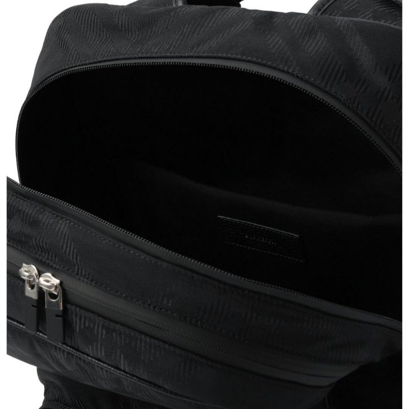 💎Han's house精品服飾💎 BURBERRY 尼龍 格紋 SHIELD 黑 後背 包 現貨 原價65000-4