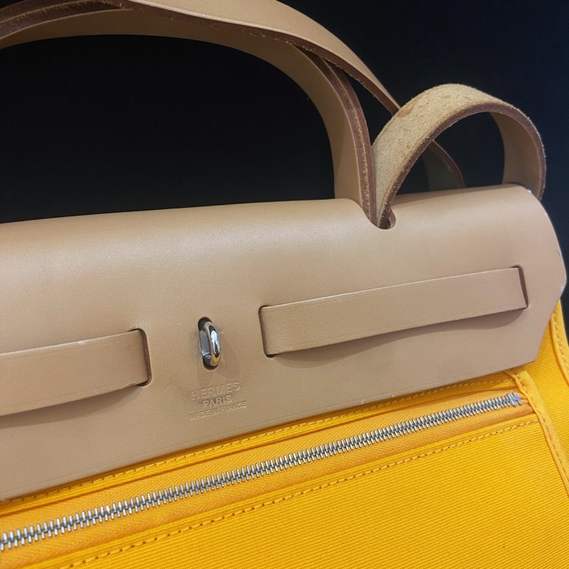 Hermes 愛馬仕 herbag 31 太陽黃拼愛馬仕橙-2