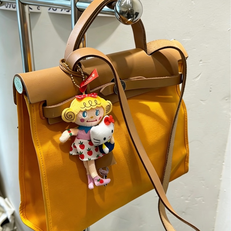 Hermes 愛馬仕 herbag 31 太陽黃拼愛馬仕橙-7