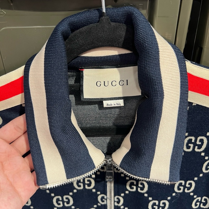 Gucci 紅藍滿印 外套L碼-5