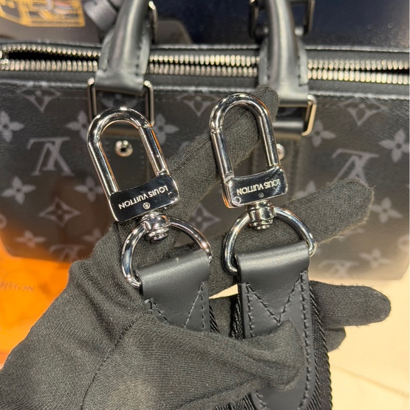 近全新🌟Louis Vuitton LV Keepall 25 黑老花-8