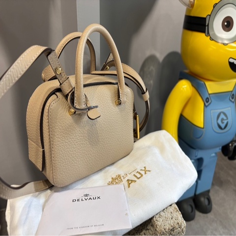 Delvaux Cool Box Nano 手袋 象牙色