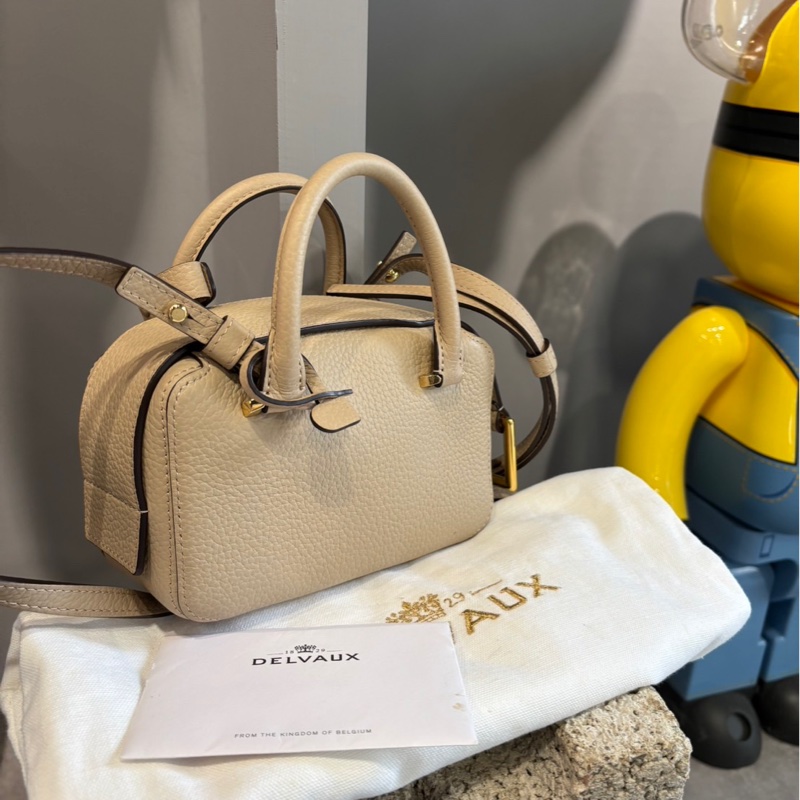 Delvaux Cool Box Nano 手袋 象牙色-2