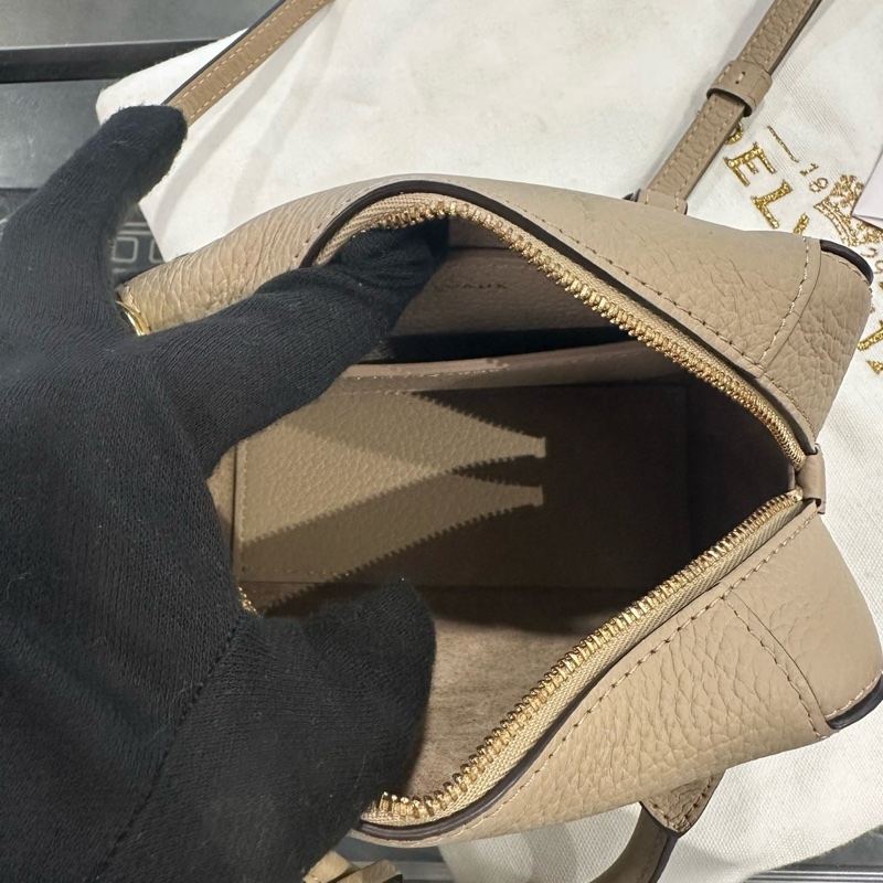 Delvaux Cool Box Nano 手袋 象牙色-4