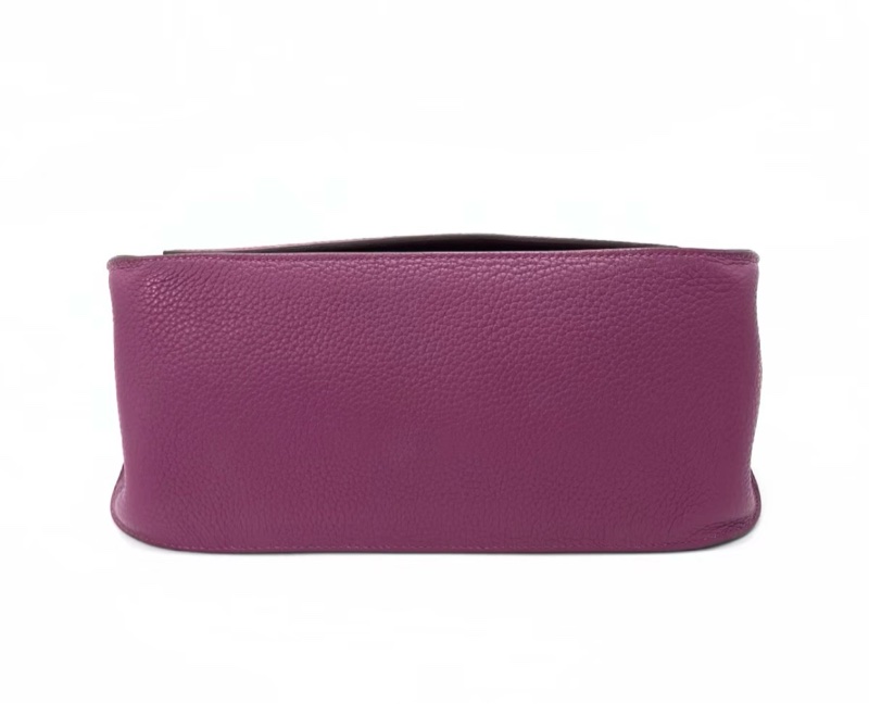 98新 HERMES/愛馬仕托斯卡納紫銀扣吉普賽28 Jypsisere 框P-1