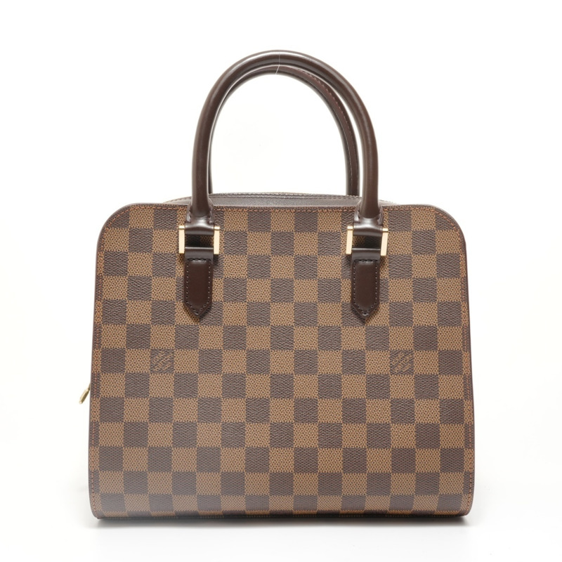路易威登 LOUIS VUITTON 1998 Damier Triana 手提包,棕色-0