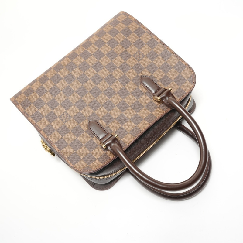 路易威登 LOUIS VUITTON 1998 Damier Triana 手提包,棕色-7