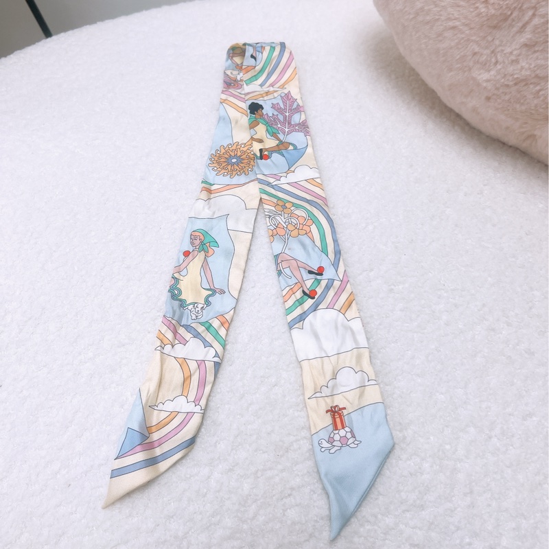 Hermes twilly 綁包包絲巾 carres volants-2