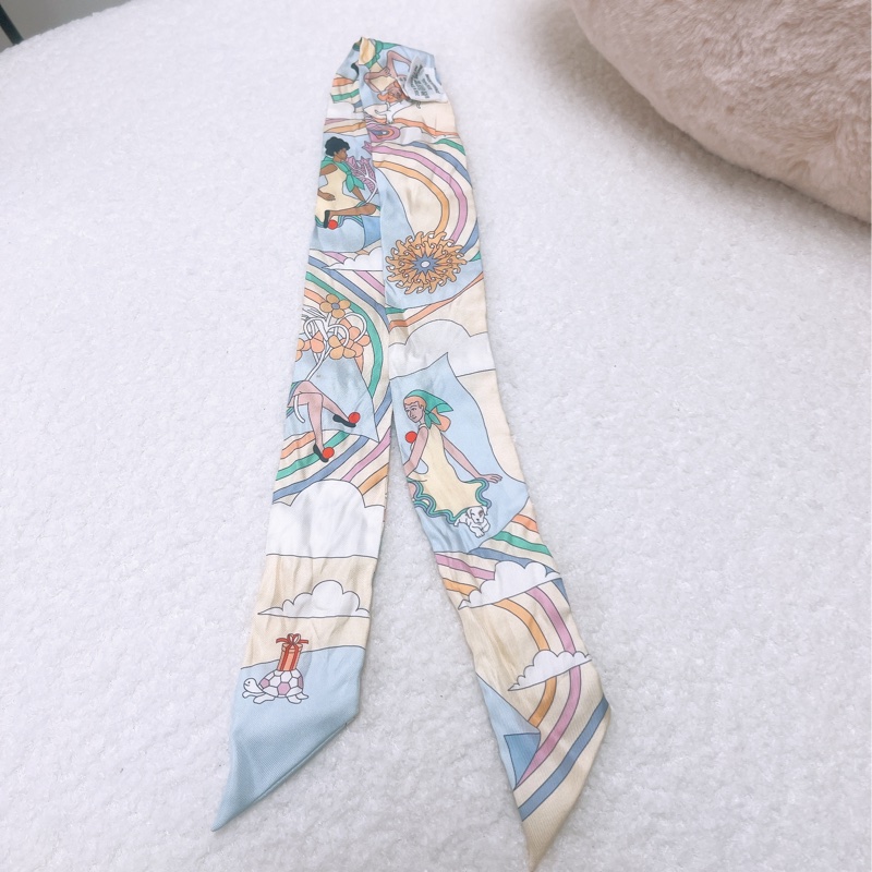Hermes twilly 綁包包絲巾 carres volants-3