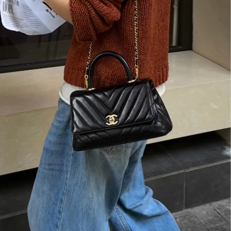 CHANEL香奈儿 Coco handle中号-3