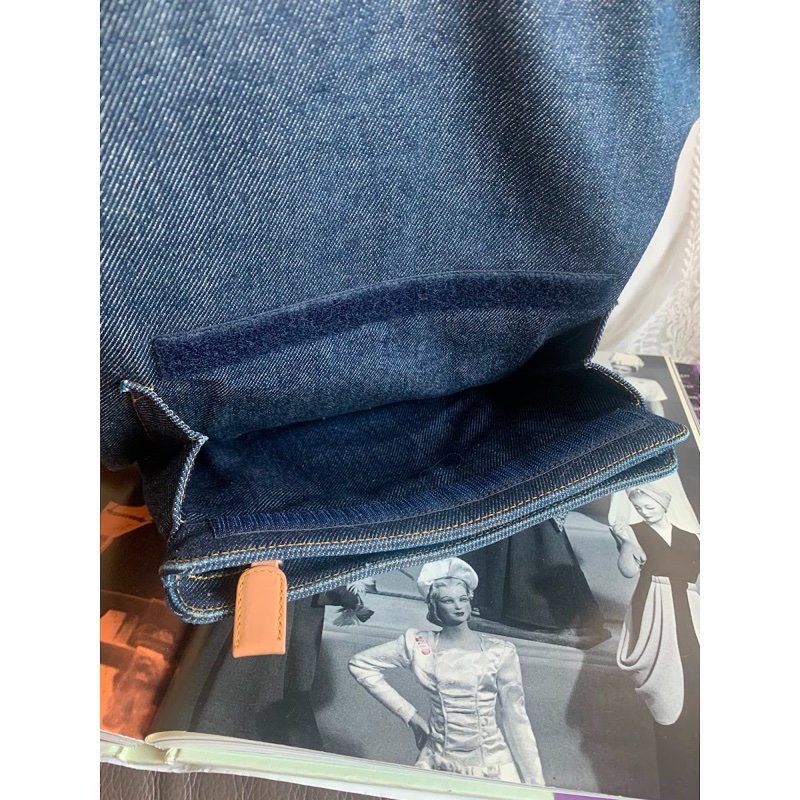 迪奧 背包 後背包 後背包 雙肩包 丹寧 中古  中古包背囊 牛仔 牛仔布 vintage dior malice pearl denim backpack-16