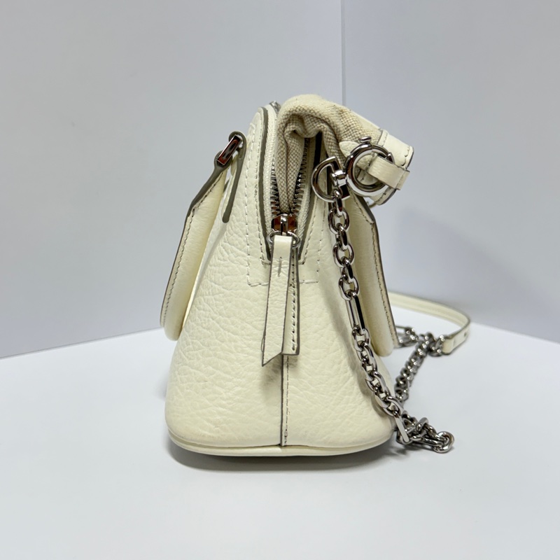【超!級!新】 MaisonMargiela 馬吉拉 5AC 經典純 白色斜背包(專櫃78,000)-10