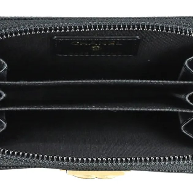 💎Han's house精品服飾💎CHANEL香奈兒 Boy系列經典荔紋牛皮零錢包-3