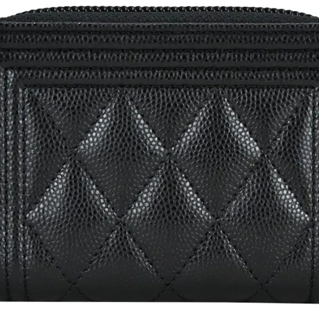 💎Han's house精品服飾💎CHANEL香奈兒 Boy系列經典荔紋牛皮零錢包-4