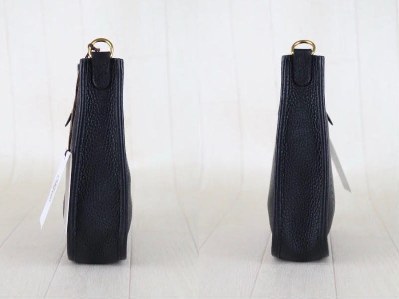 「JL精品代購」98新 Hermes 愛馬仕 黑金mini Evelyne-3