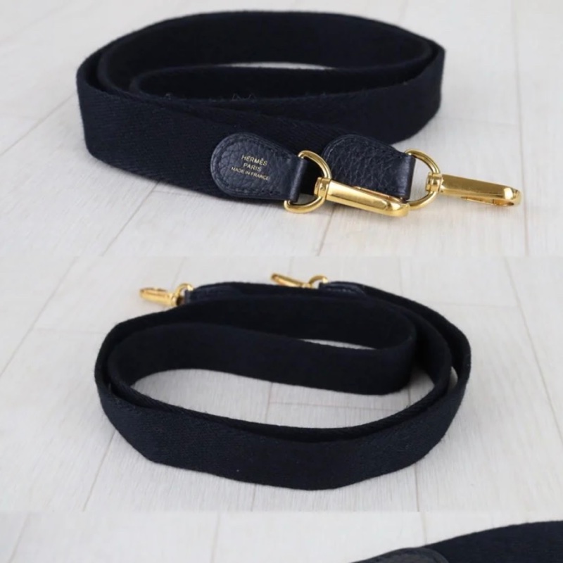 「JL精品代購」98新 Hermes 愛馬仕 黑金mini Evelyne-8