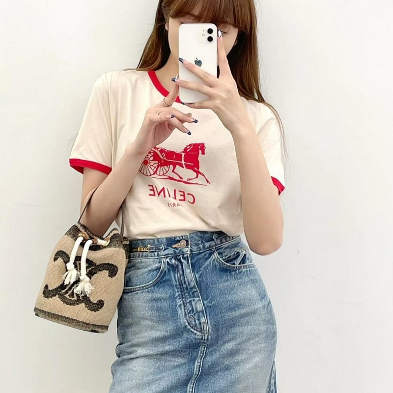 💎Han's house精品服飾💎CELINE tote 水桶包 側背包 33X28X7  可自行加背帶 原價45300-3