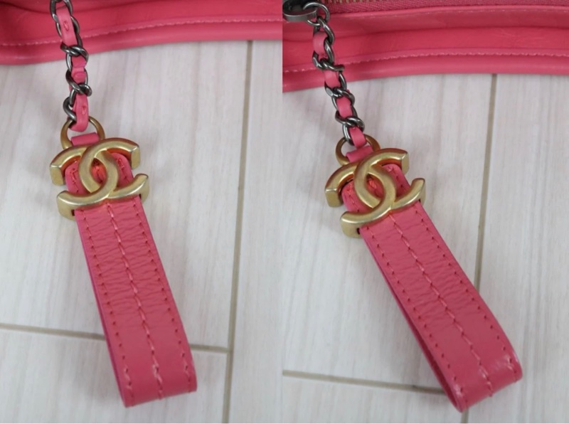 「JL精品代購」98新 Chanel 香奈兒粉色流浪包 小號-12