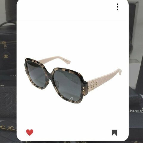 🛍️🎁 26 🔥 4月新品上架🔥💖 ✨Christian Dior 粉色X棕色 復古太陽眼鏡 鏈 Necklace Dior SUNGLASSES