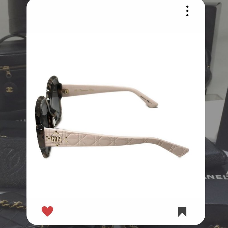 🛍️🎁 26 🔥 4月新品上架🔥💖 ✨Christian Dior 粉色X棕色 復古太陽眼鏡 鏈 Necklace Dior SUNGLASSES-1