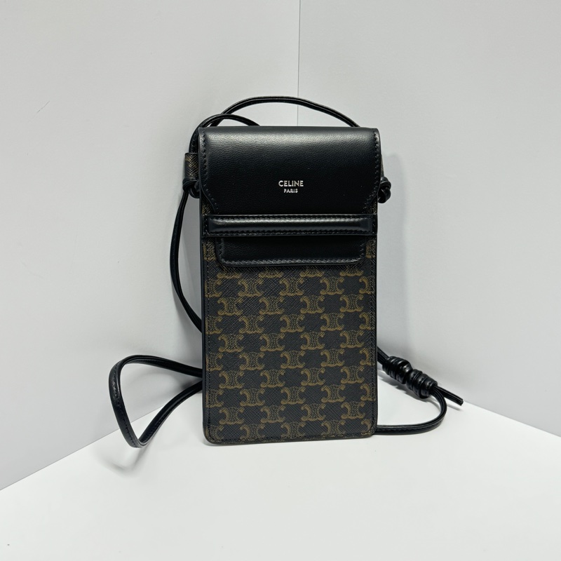 【全新品】 Celine 經典黑老花 斜背包 (專櫃45000)-3