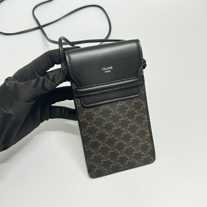 【全新品】 Celine 經典黑老花 斜背包 (專櫃45000)-7