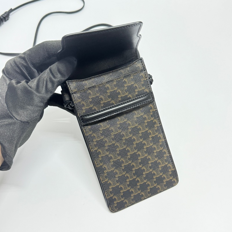 【全新品】 Celine 經典黑老花 斜背包 (專櫃45000)-8
