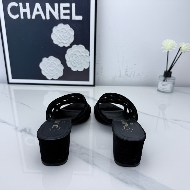 Chanel香奈兒 網紗鏤空金標拖鞋 35.5碼-10