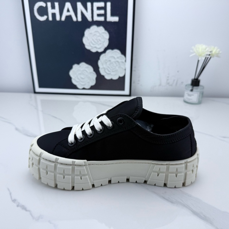 99新 Prada普拉達 黑色厚底餅乾鞋 36碼-3