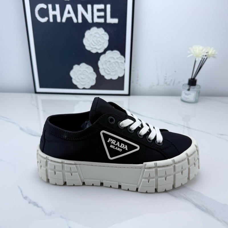 99新 Prada普拉達 黑色厚底餅乾鞋 36碼-10