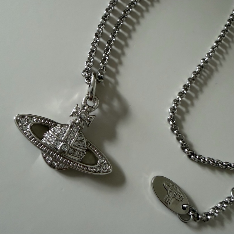Vivienne Westwood🪐經典土星項鍊Mini Bas Relief Pendant Necklace-2
