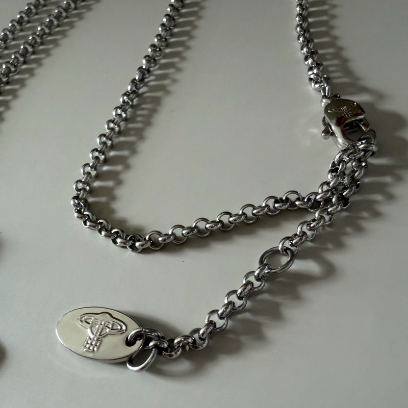 Vivienne Westwood🪐經典土星項鍊Mini Bas Relief Pendant Necklace-4