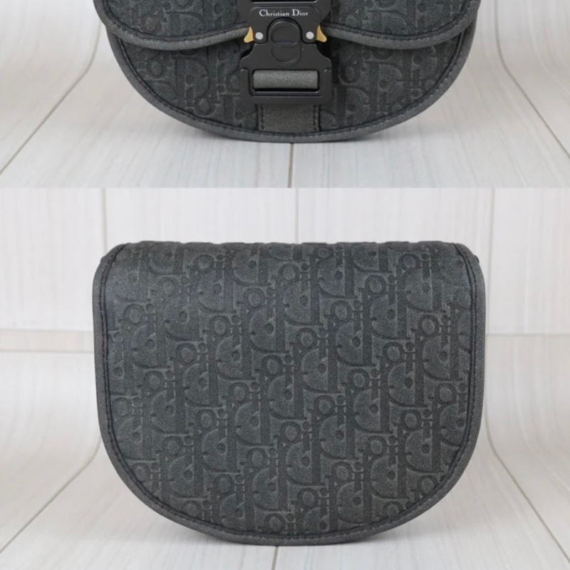 「JL精品代購」98新 Dior mini Gallop 灰-3