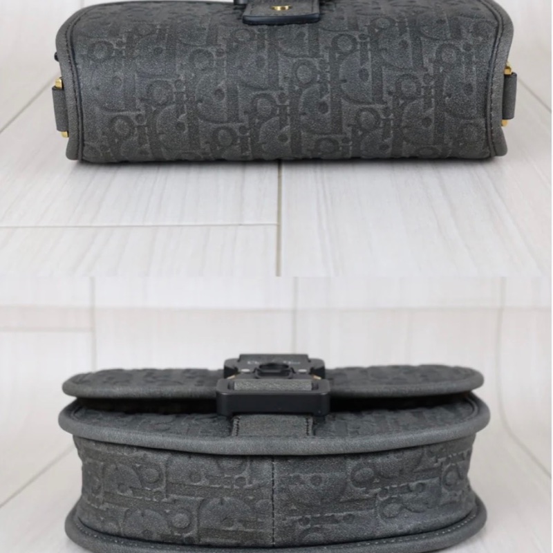 「JL精品代購」98新 Dior mini Gallop 灰-5