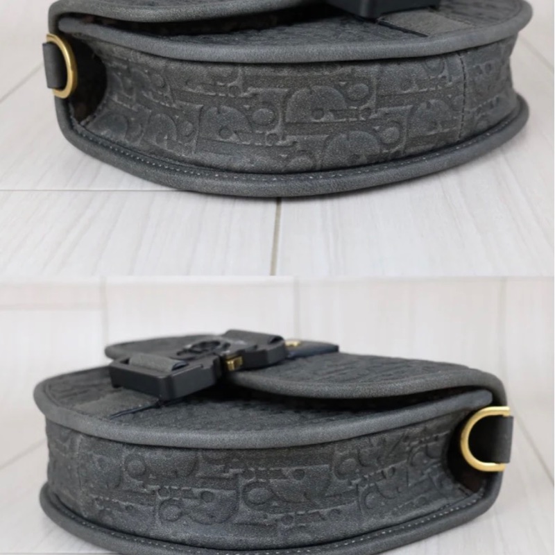 「JL精品代購」98新 Dior mini Gallop 灰-6