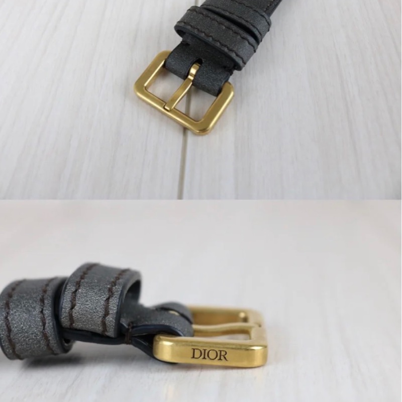 「JL精品代購」98新 Dior mini Gallop 灰-12