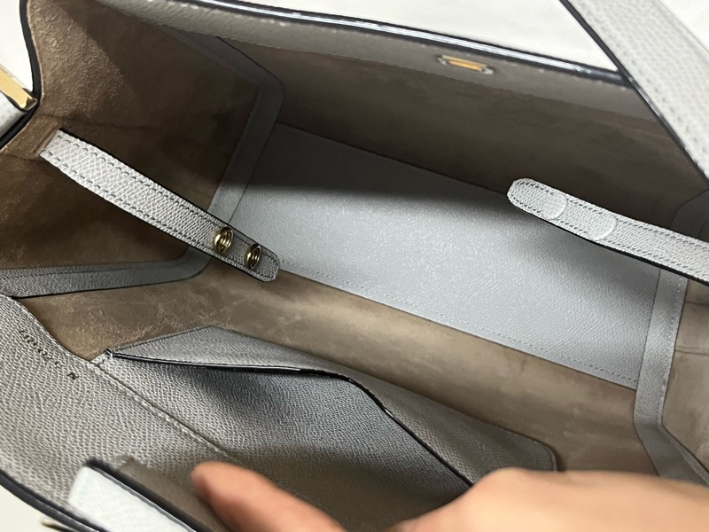 全新 Valextra水桶 brera shoulder bag 水桶包（岩石灰ash grey)-6