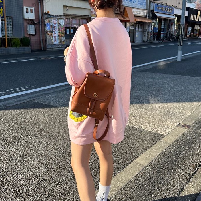 蔻馳 中古後背包 後背包 後背包 雙肩包 皮革 美式靈魂 中古  中古包背囊 經典款 迷你  美式復古 vintage coach mini backpack-1